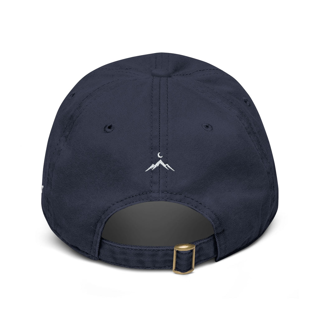 Beyond the Trail Washed Baseball Cap — Embroidered Mountain Adventure Hat